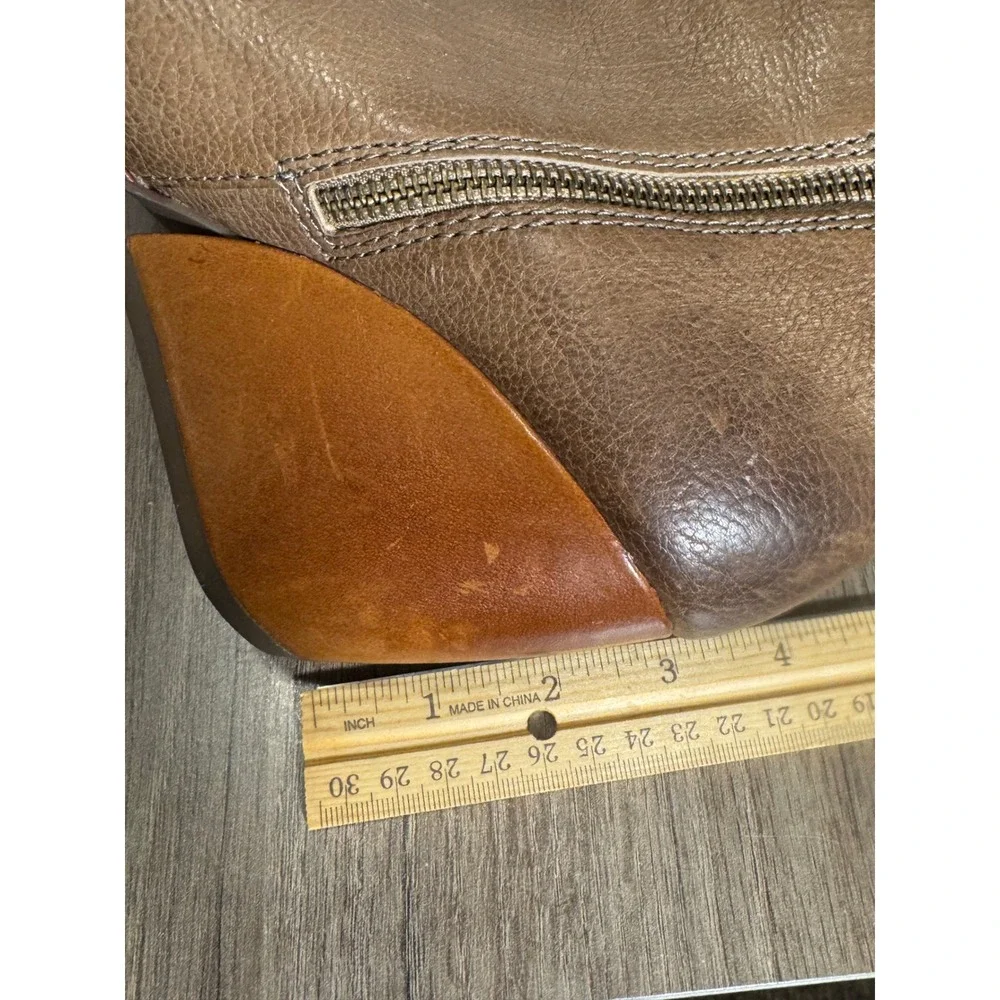 Kork-Ease Natalya Womens Brown Leather Wedge Ankle Boots Booties Size 7/38‎